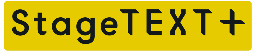 Stagetext +