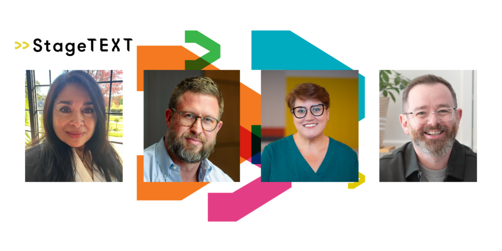Four new Trustees appointed to Stagetext’s Board