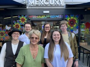 Stagetext Staff outside the Mercury Theatre